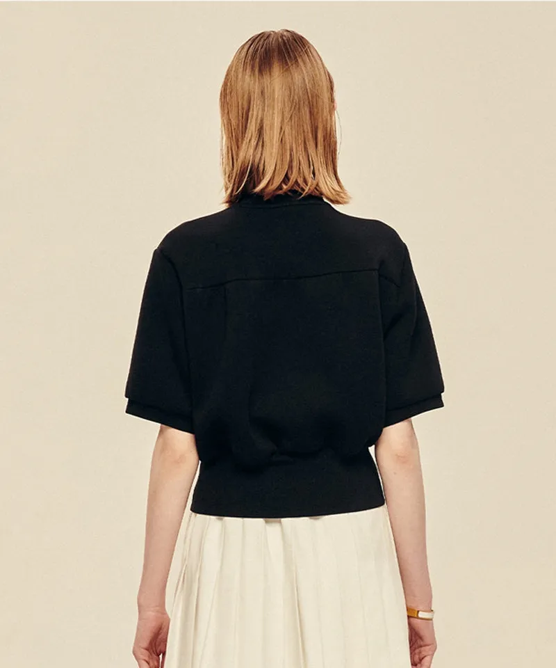 LE SONNET Soft Lovely Sporty Top - Black