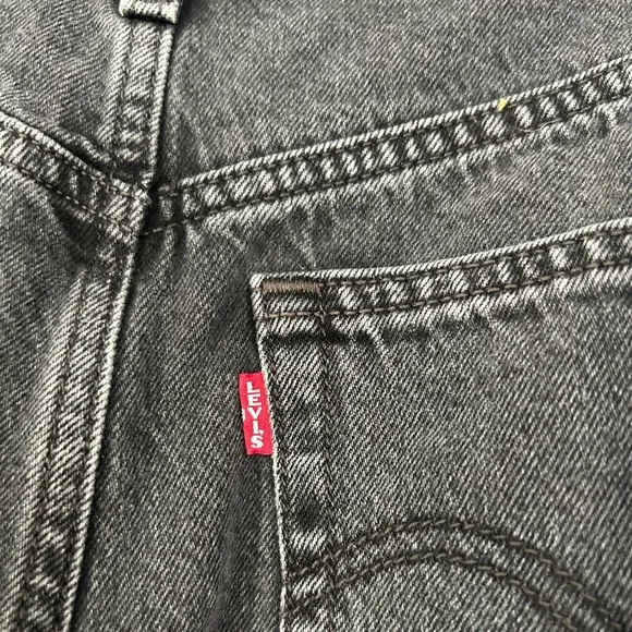 Levi's Premium High Loose Shorts Legit Black Size 30