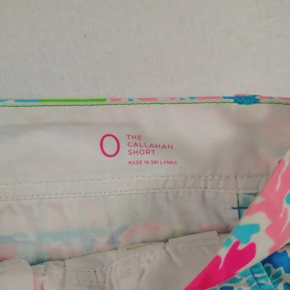 Lilly Pulitzer Lets Cha Cha Callahan Shorts Sz 0