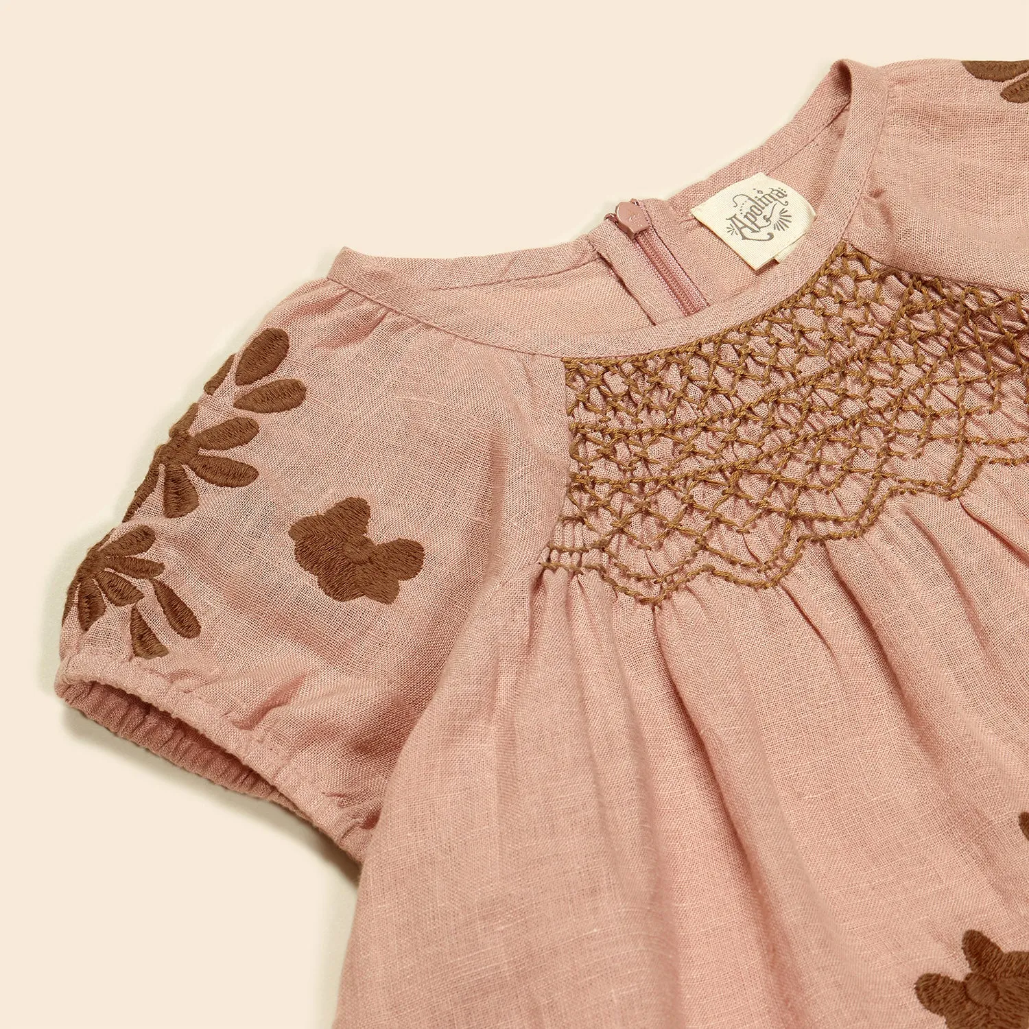 Linen Maren Short Set - Rosewater