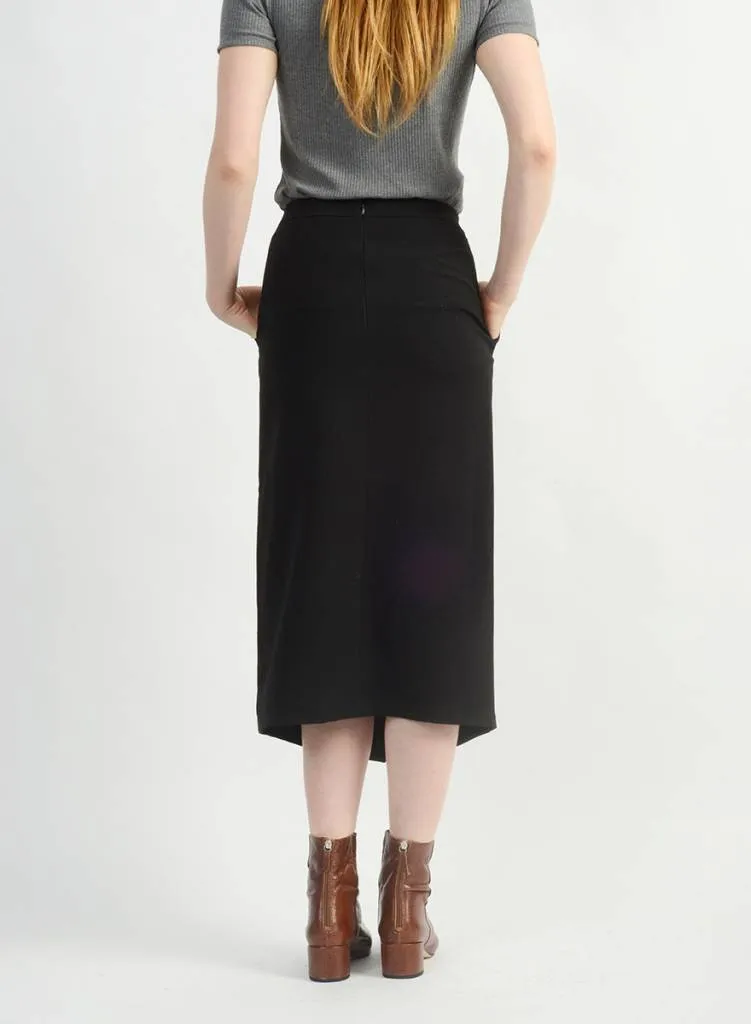 Long Relaxed Skirt - Black - L (RESALE ITEM)