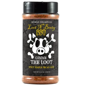 Loot N' Booty BBQ Gimme the Loot Spicy Maple Pecan Rub