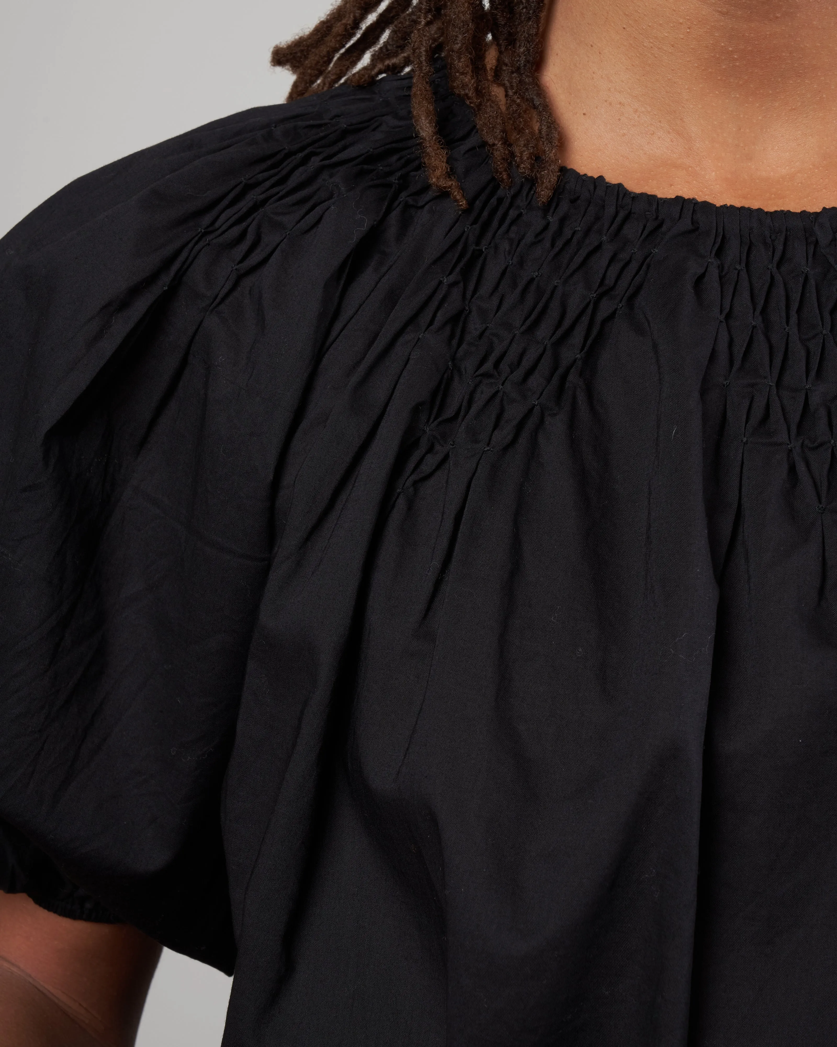 lotus blouse - black