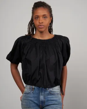 lotus blouse - black