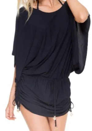 Luli Fama South Beach Dress-Black