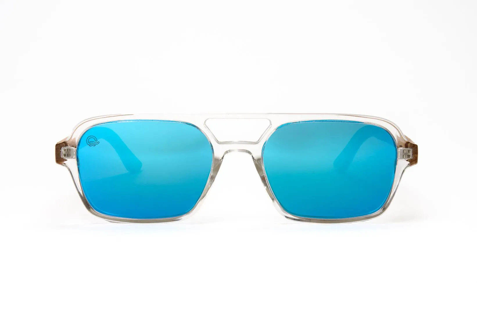 Luma Bantham Recycled Sunglasses - Clear/Blue