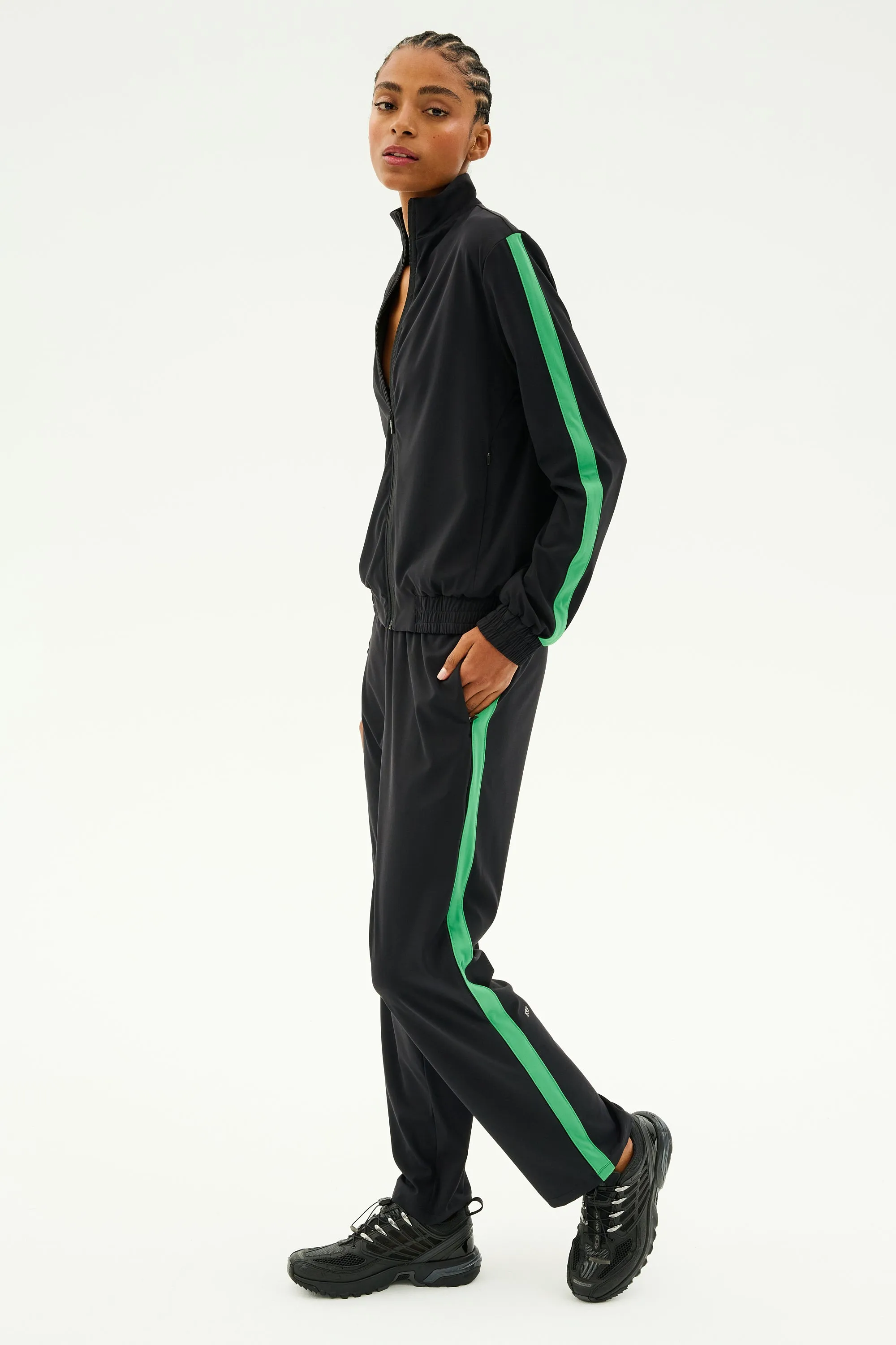 Max Rigor Track Pant - Black/Grass