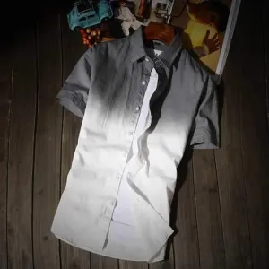 Men Stitching Shirt