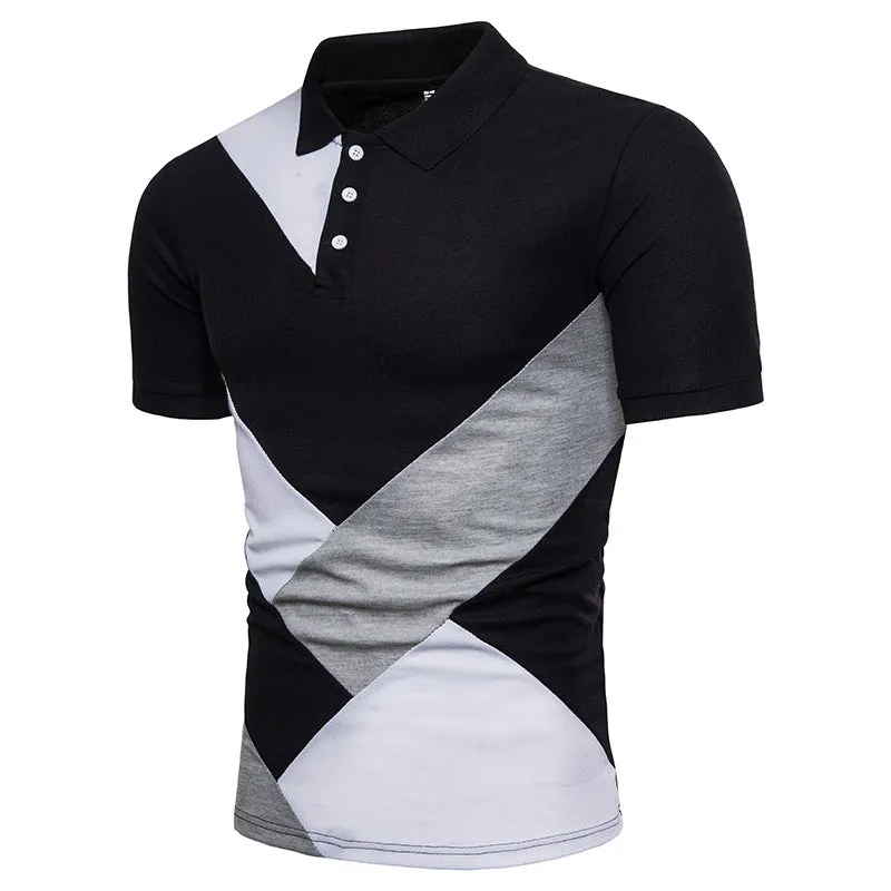 Men's Split Joint Short Sleeves T-shirt