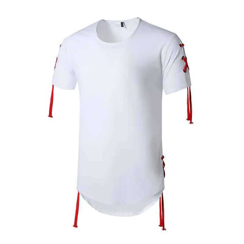 Men's Trend-Setters Hip-Hop Long Round Neck T-shirt