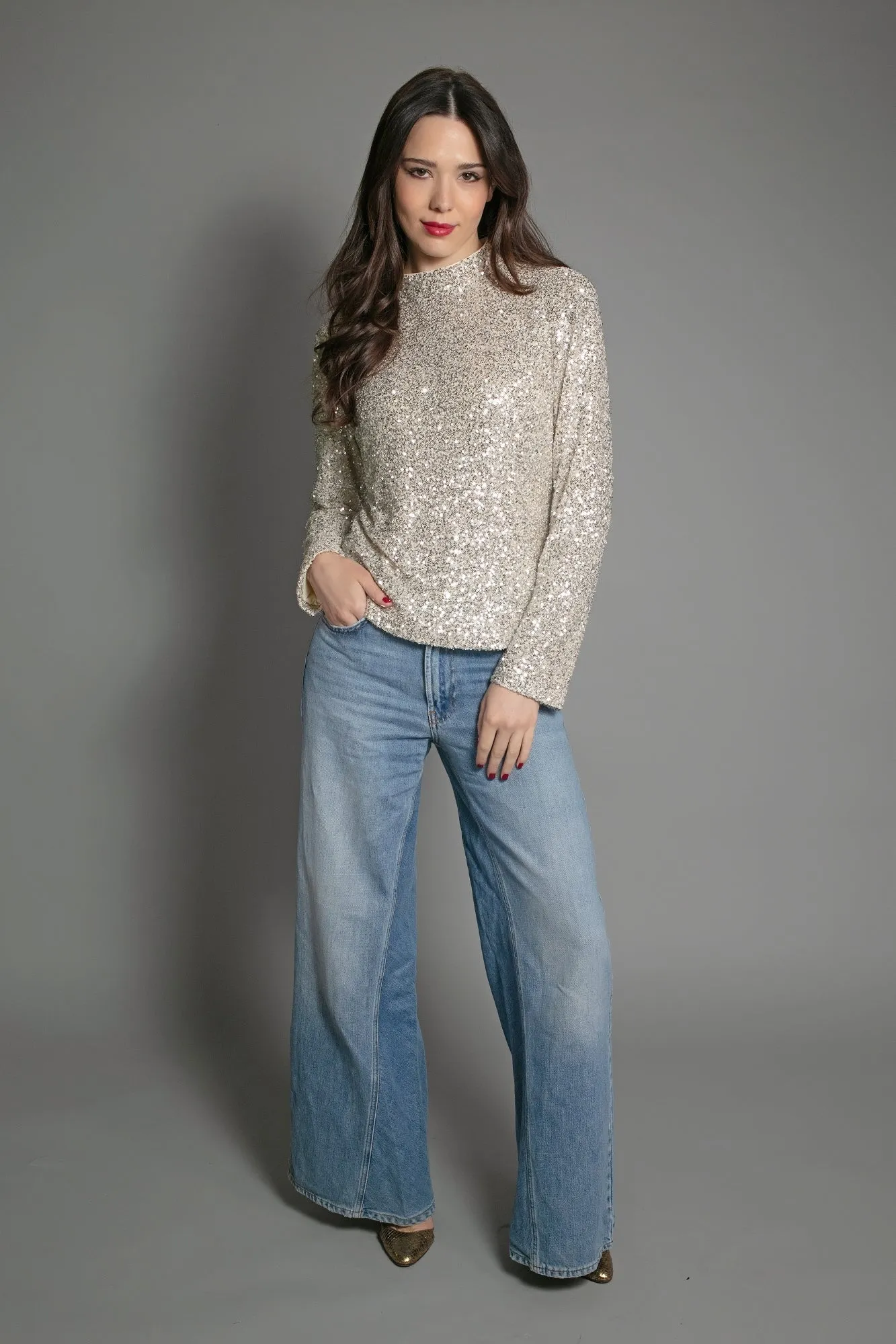 Mercer Top In Gold
