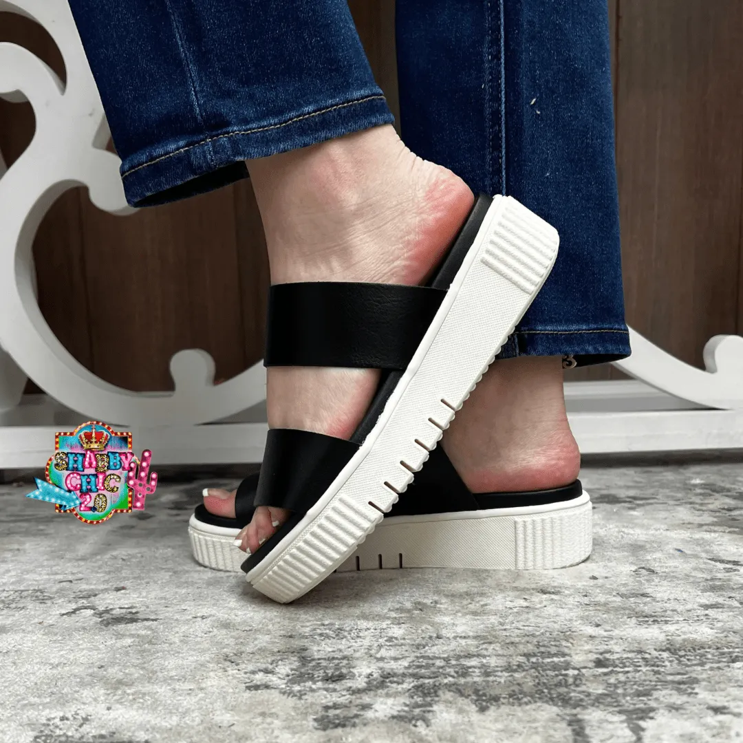 MIA Lexi Black Sandals