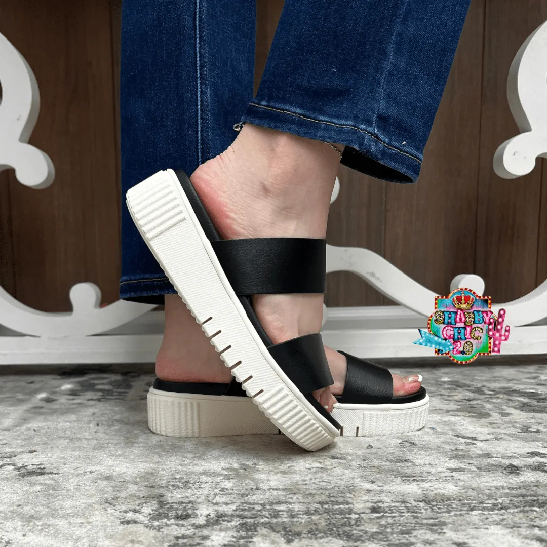 MIA Lexi Black Sandals