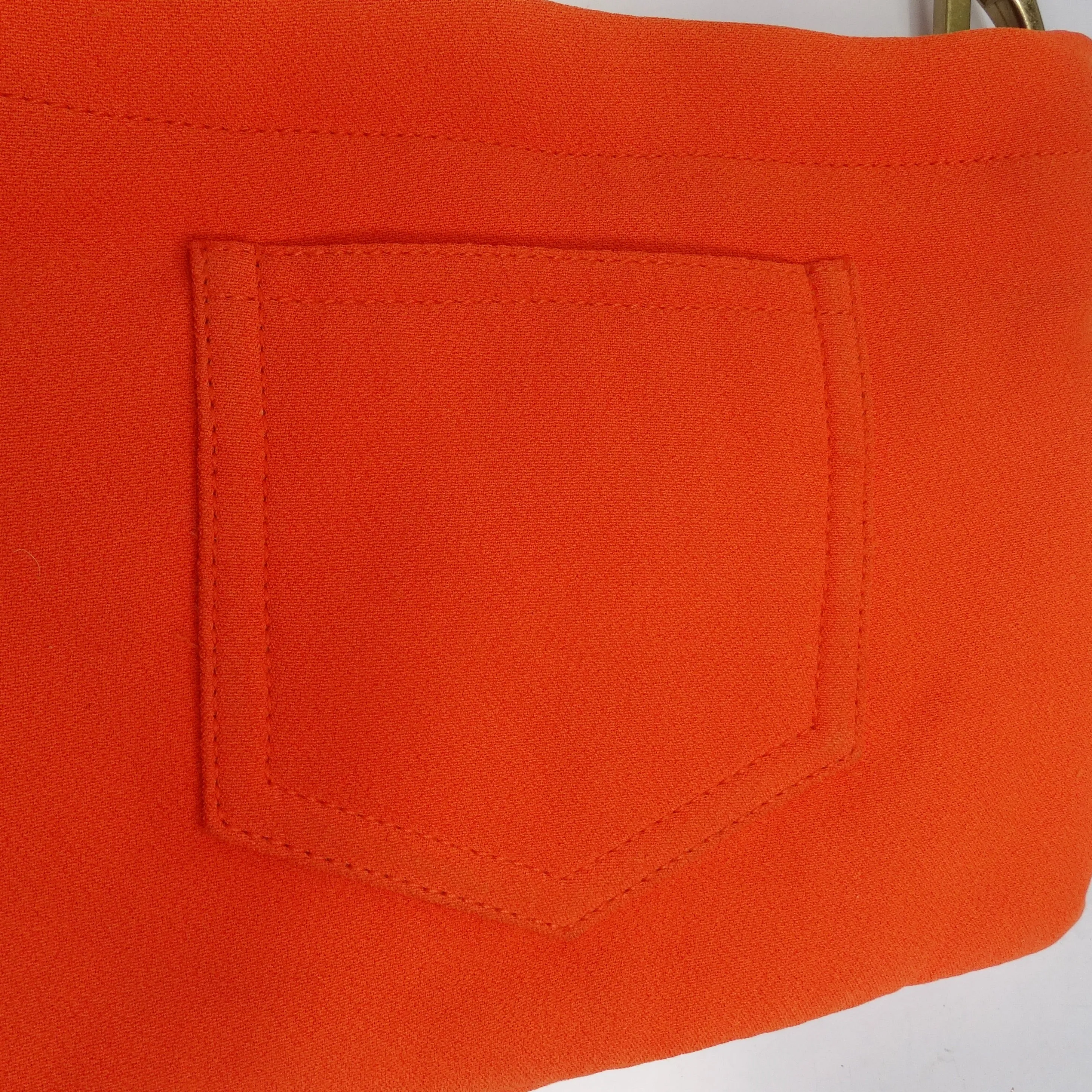 Miu Miu Bamboo Orange Beaded Handbag