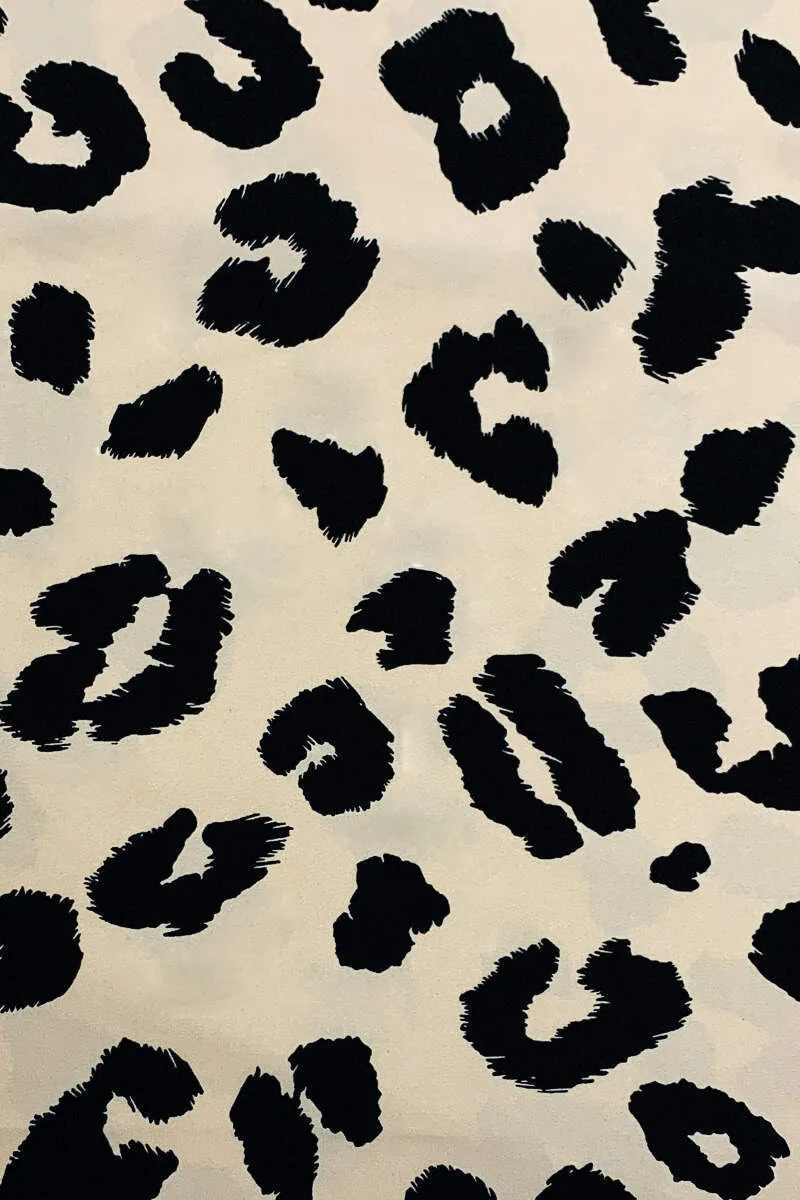 Multi Animal Print Puff Sleeve Blouse