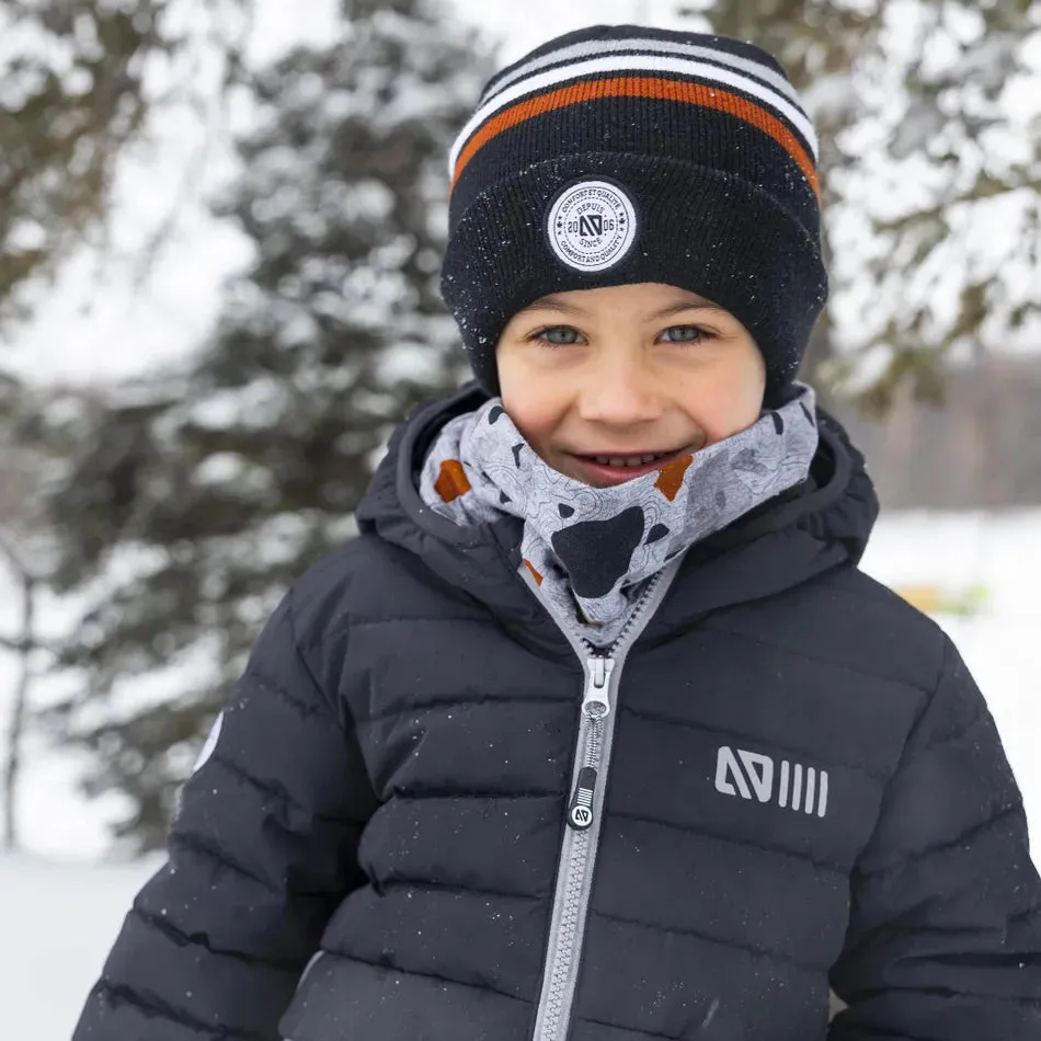 Nano Puffer Jacket in Grey/Black : Sizes 12M to 14 Years