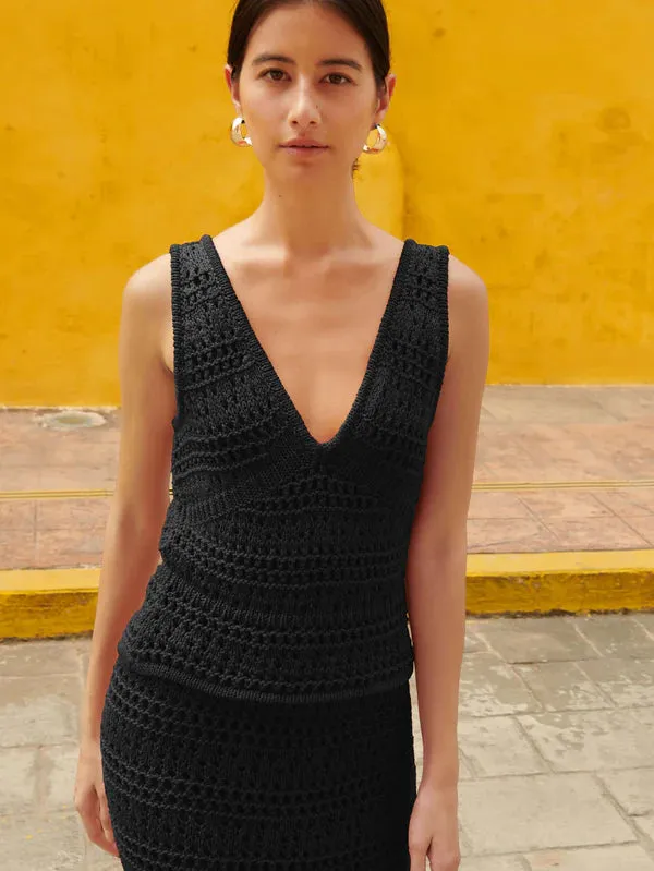 Nation LTD Adriana Crochet Tank FINAL SALE