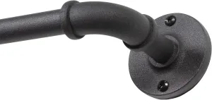 NEW Kenney KN90031 5/8" Adler Rust Resistant Indoor/Outdoor Ceiling or Wall-Mount Window Curtain Rod, 48-84”