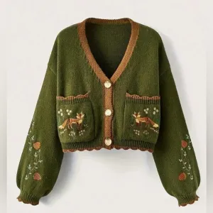 NEW The Mysterious Fox Cardigan