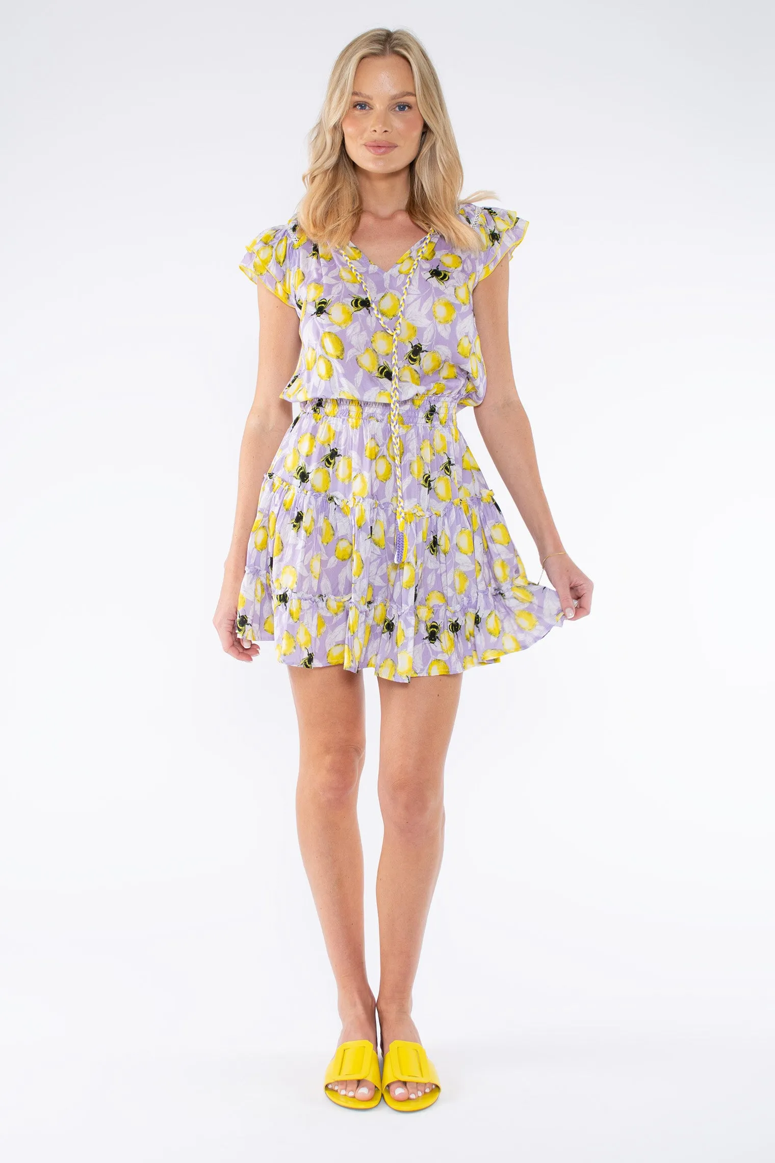 NIKOLAU DRESS - LIMONCELLO