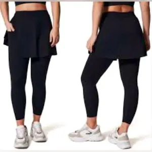 NWOT Spanx Booty Boost Skirted Black Leggings Size Large