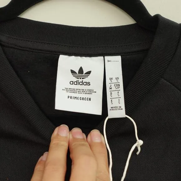 NWT Adidas Originals Sweater Essential Fleece Crew Pullover Black Size Unisex S