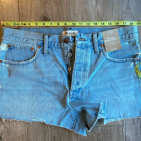 NWT Madewell Relaxed Denim Shorts