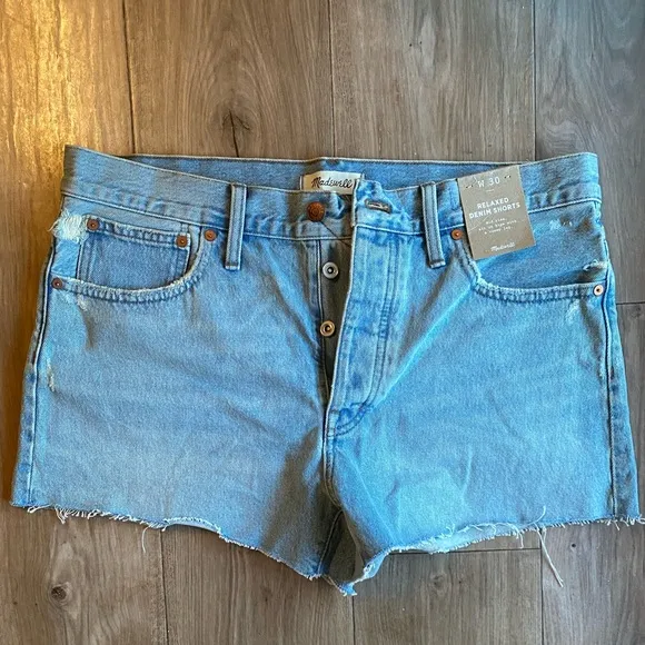 NWT Madewell Relaxed Denim Shorts