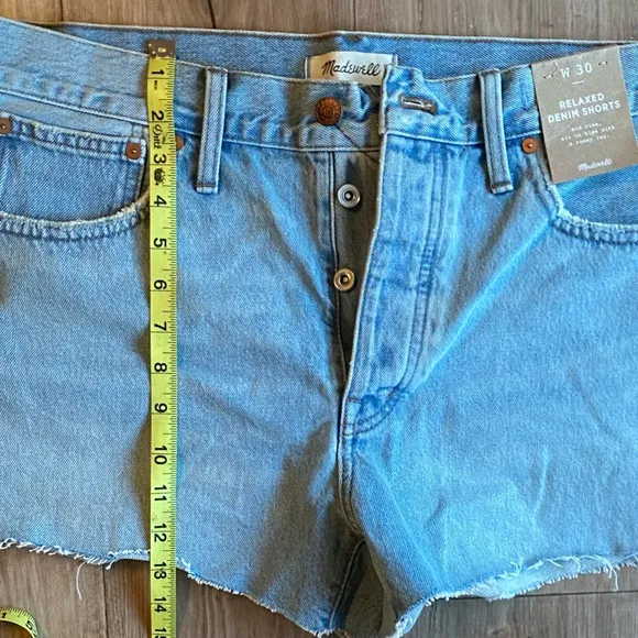 NWT Madewell Relaxed Denim Shorts