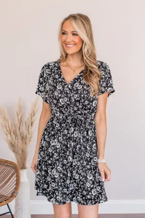 Oh So Sweet Mini Dress- Black