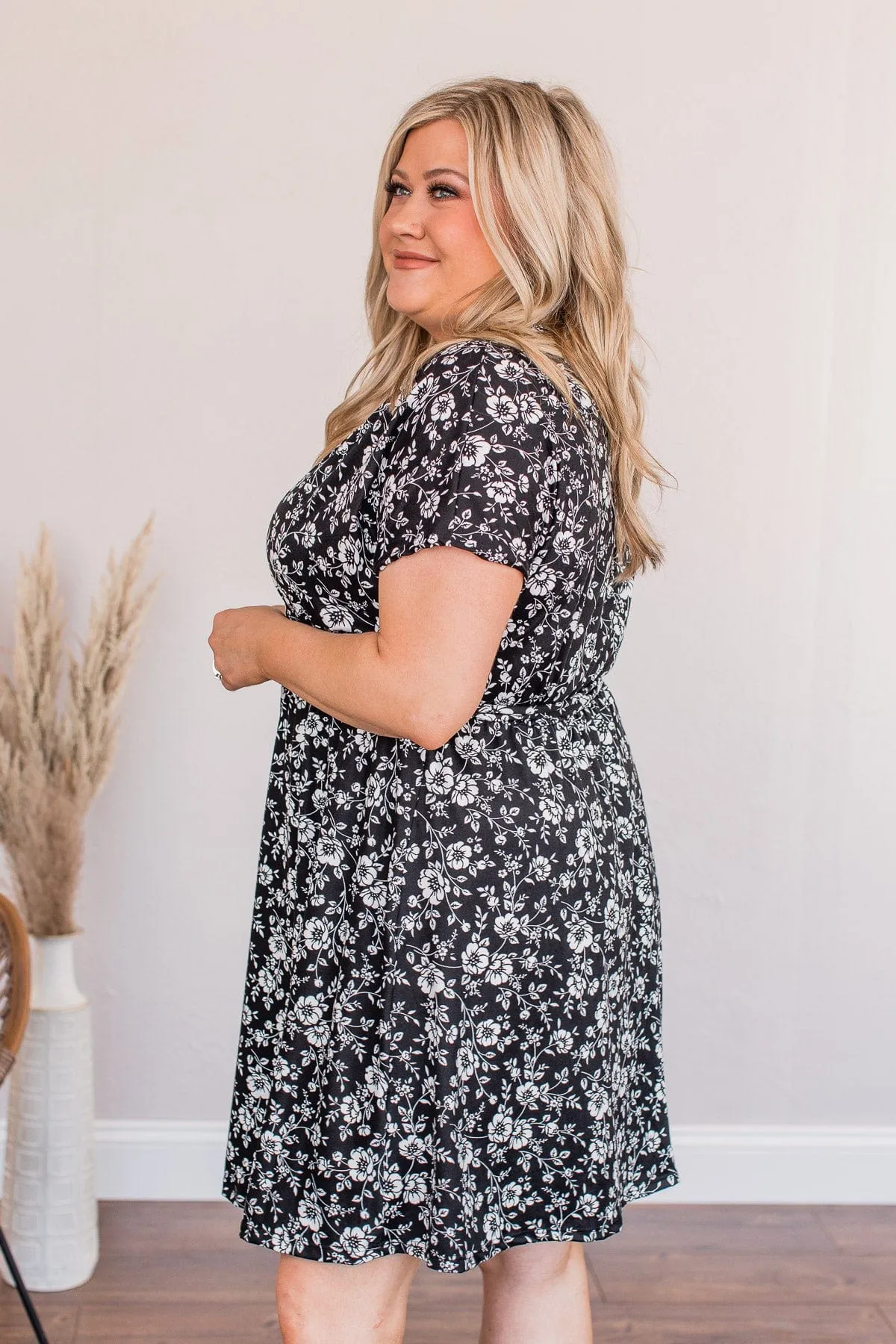 Oh So Sweet Mini Dress- Black