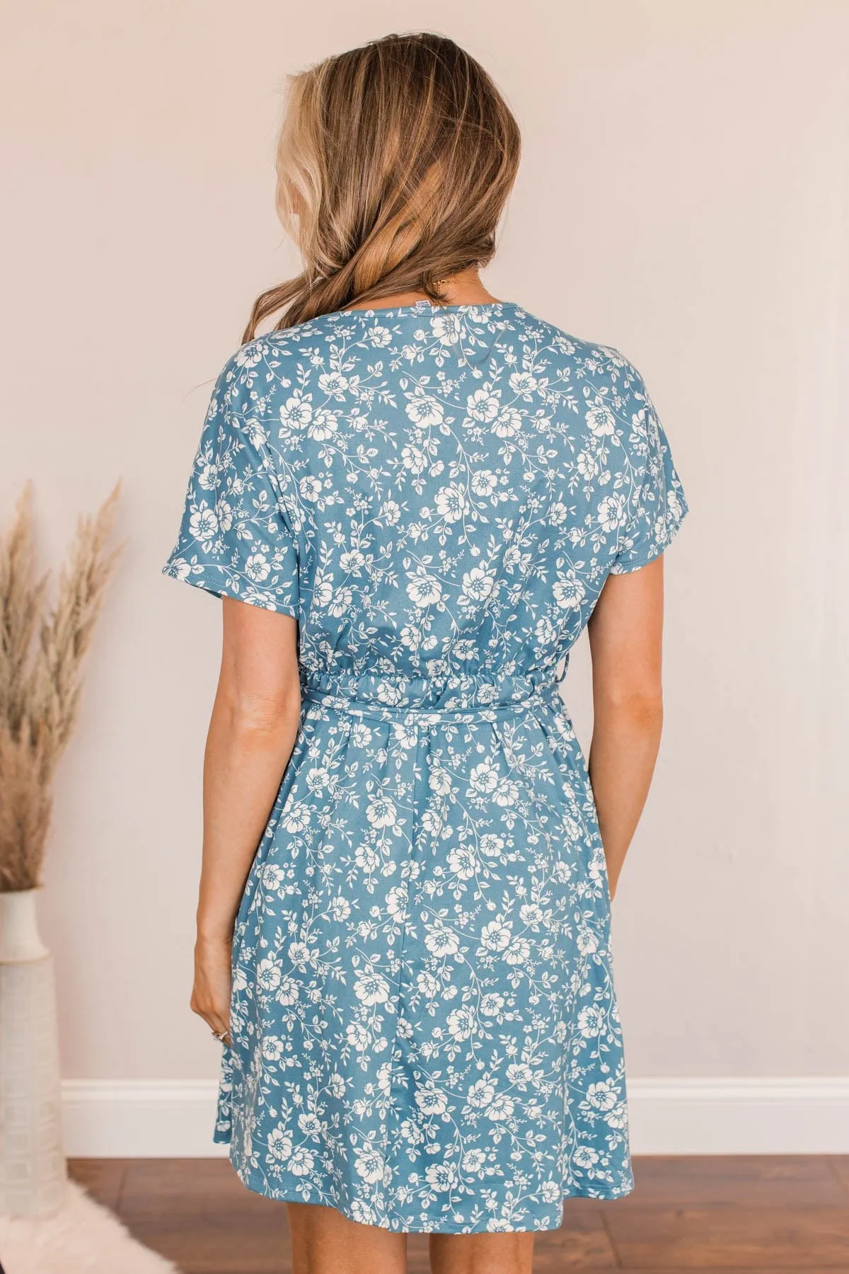 Oh So Sweet Mini Dress- Light Navy