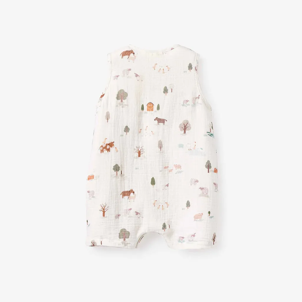 ON THE FARM ORGANIC MUSLIN SHORTALL