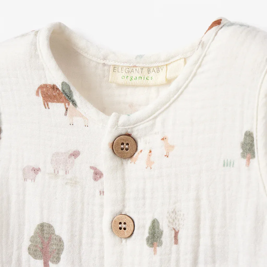 ON THE FARM ORGANIC MUSLIN SHORTALL