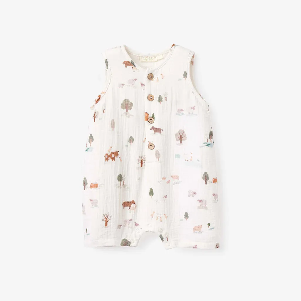 ON THE FARM ORGANIC MUSLIN SHORTALL