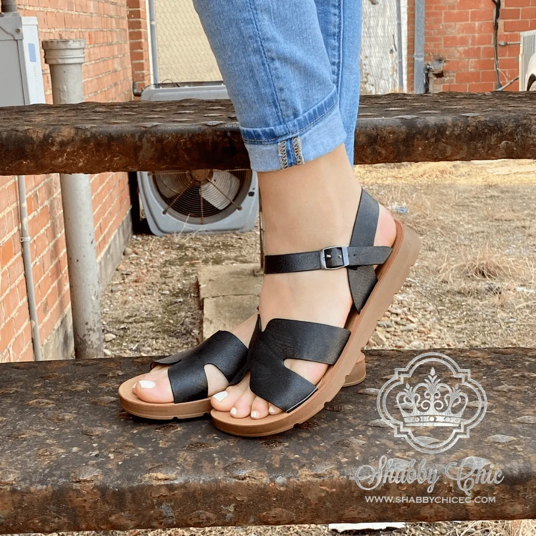 On the Rebound Sandals - Black