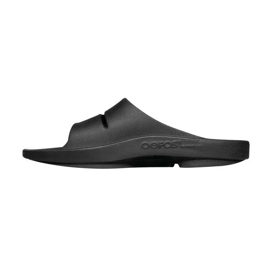 Oofos Ooahh Slide (Unisex) - Black