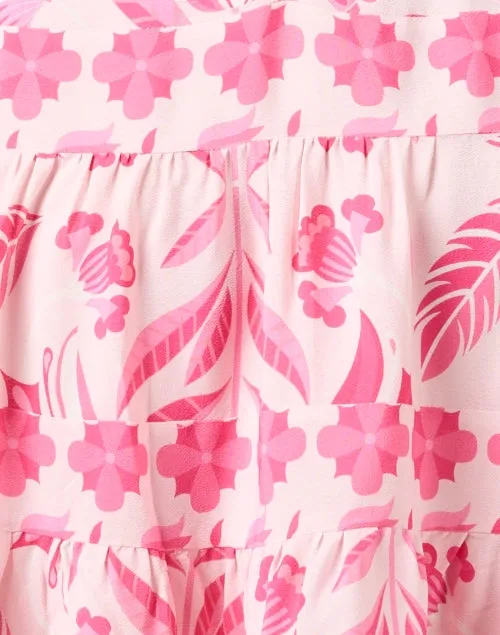 Pink Geo Floral Dress