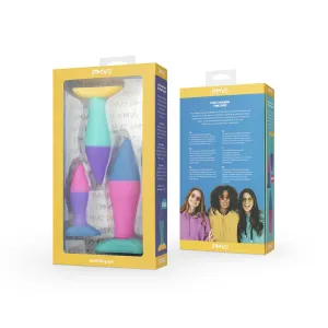 PMV20 Koda 3-Piece Butt Plug Set Multicolor | Anal Kit | Booty Kit
