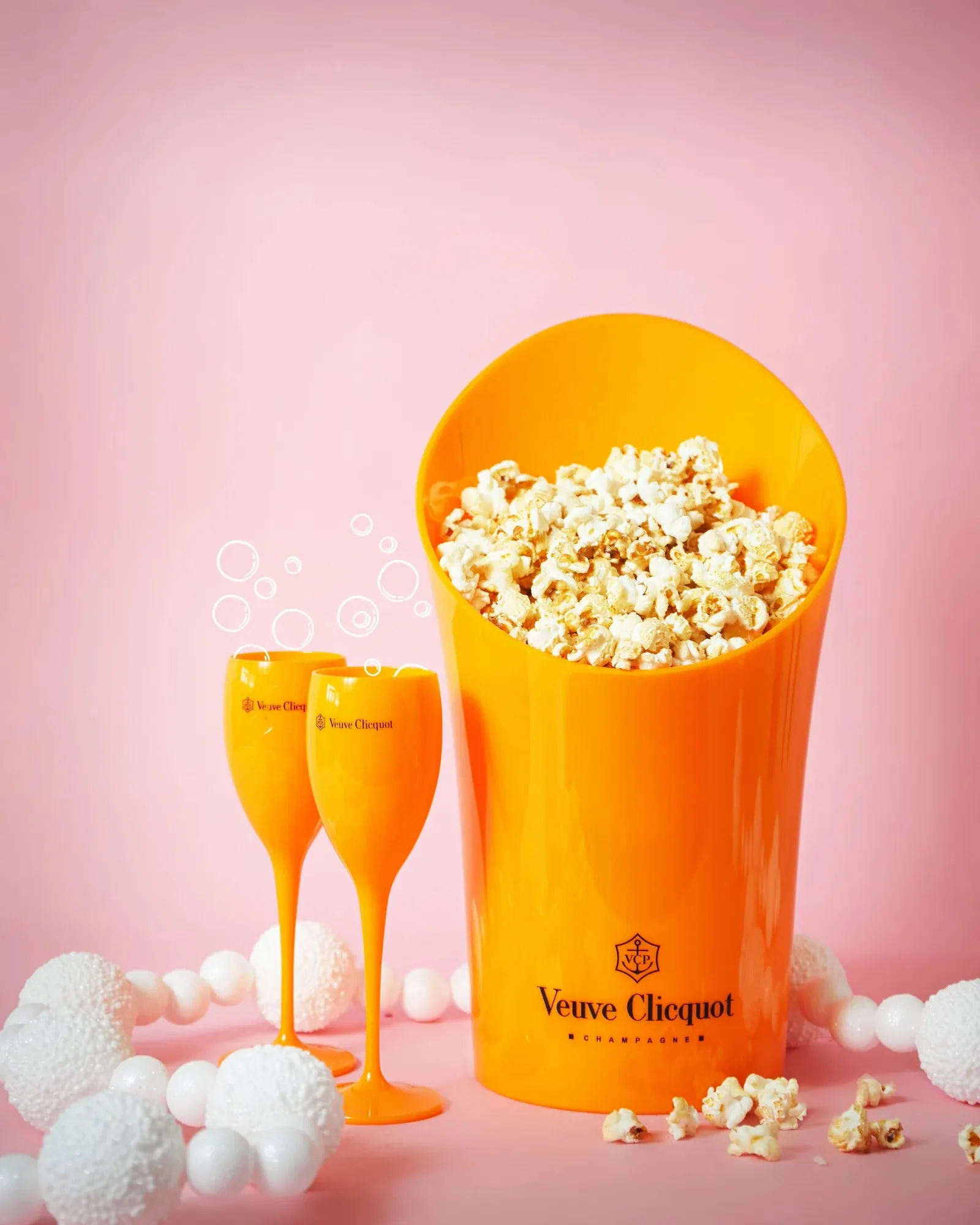 POP THE BUBBLY FLUTE - ORANGE