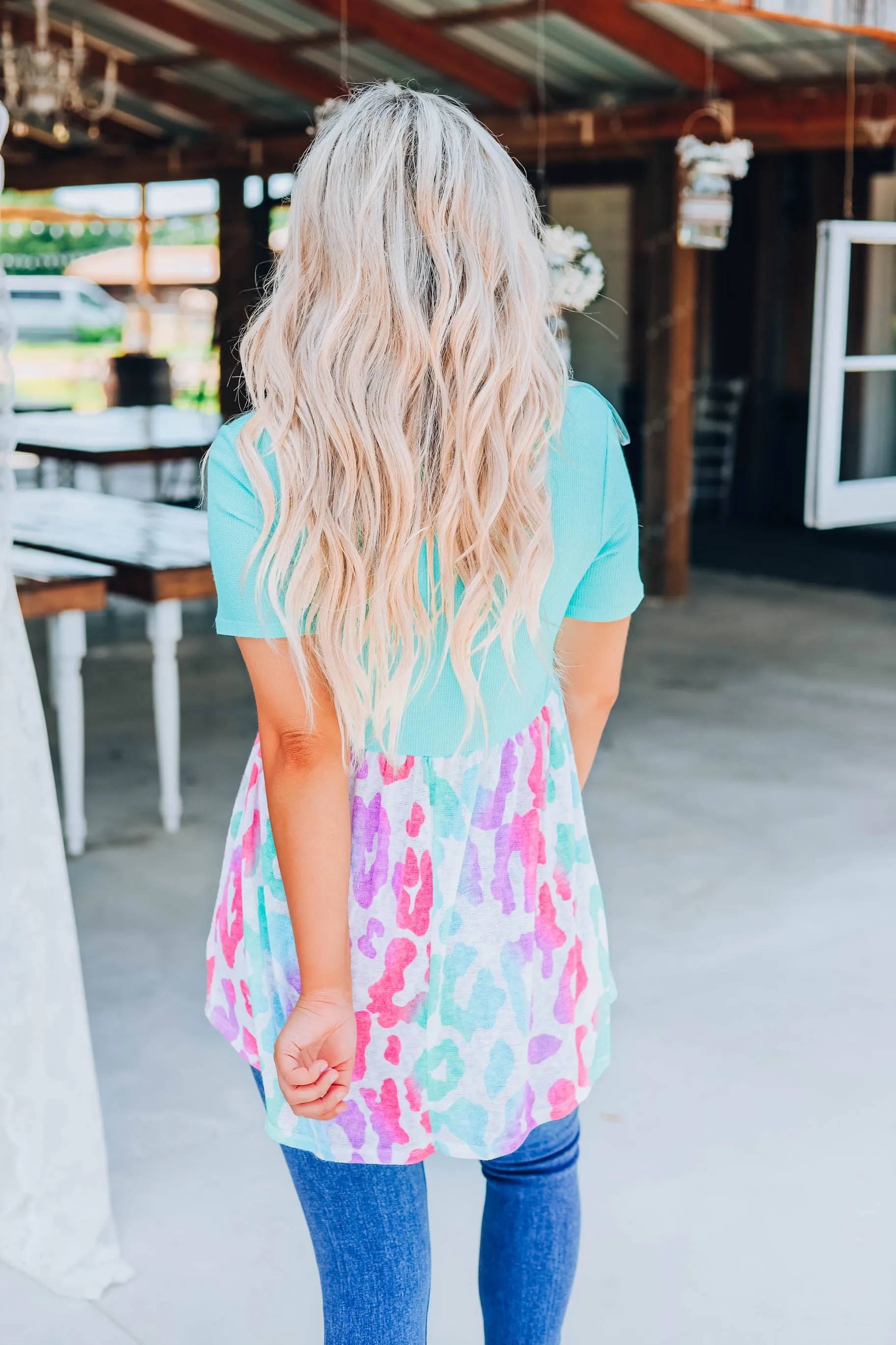 Pretty In Pastel Baby Doll Top