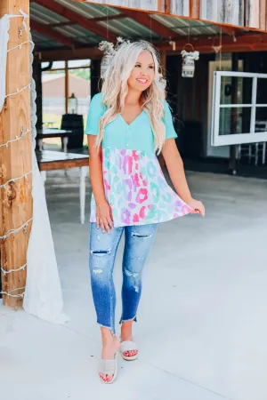 Pretty In Pastel Baby Doll Top