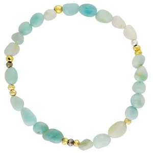 Pyrite's Booty Bracelets - Tumbled Amazonite