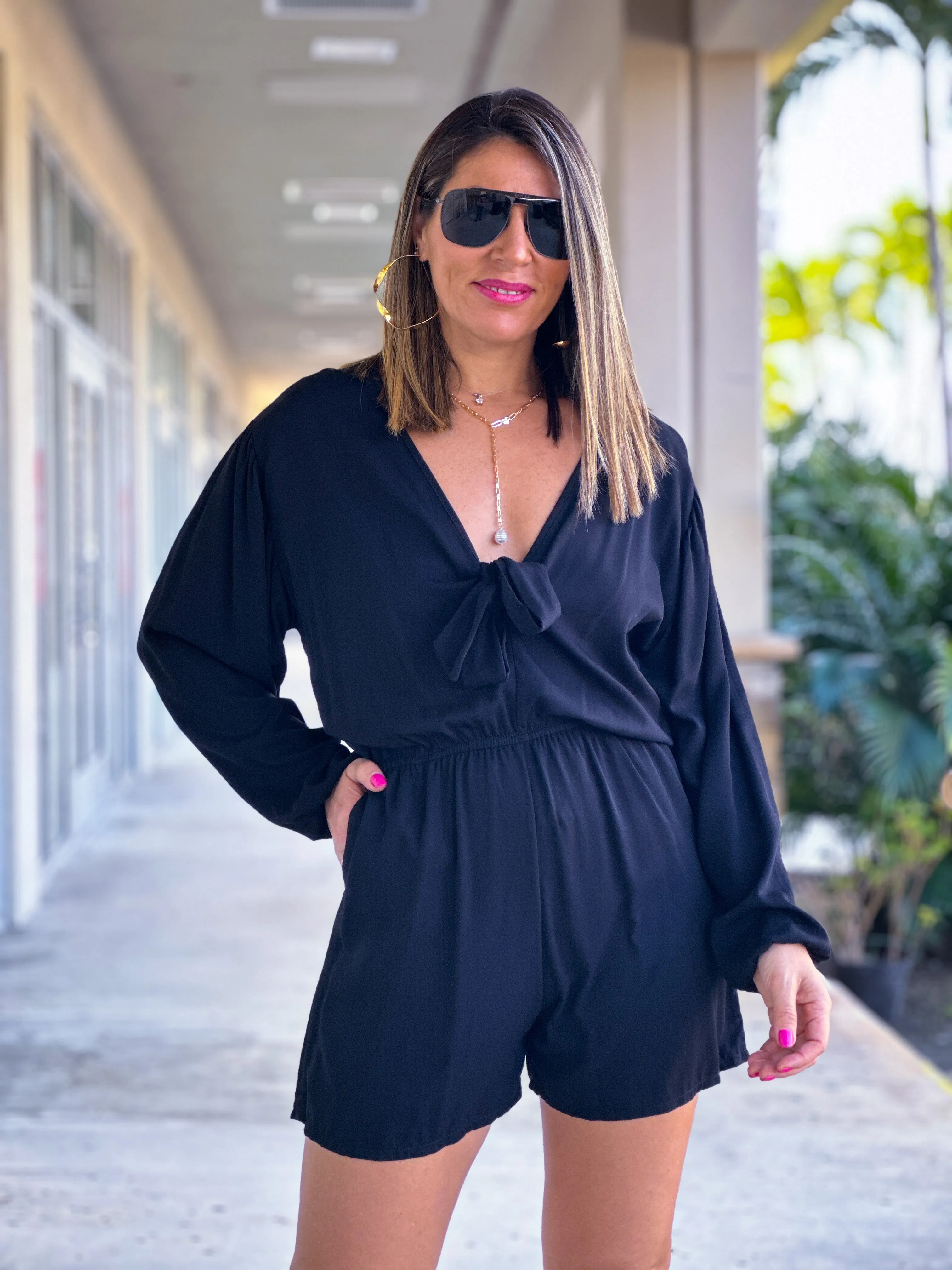 "Dulcie" Long Sleeve Romper