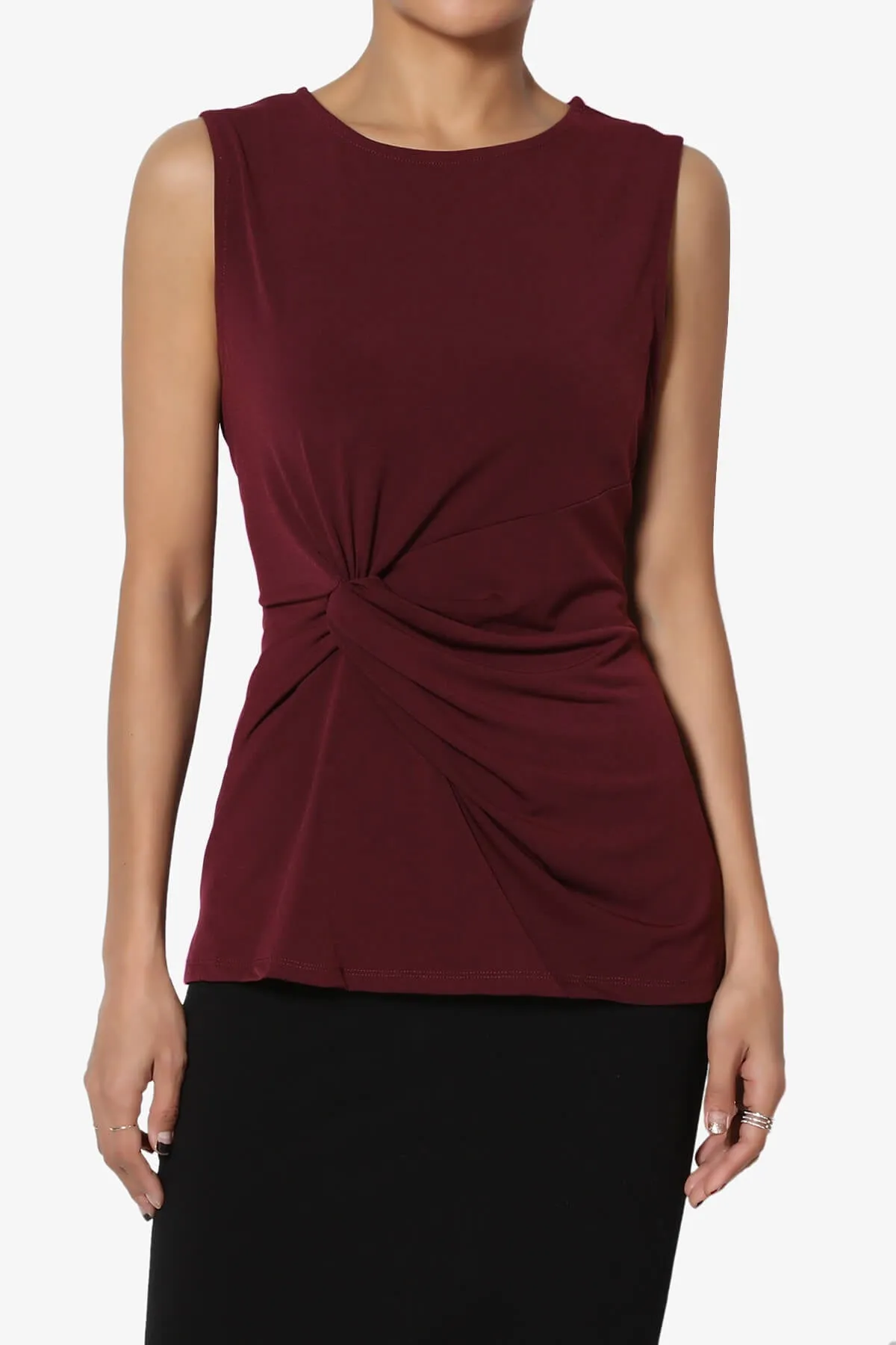 Qutie Knot Front Tank Top