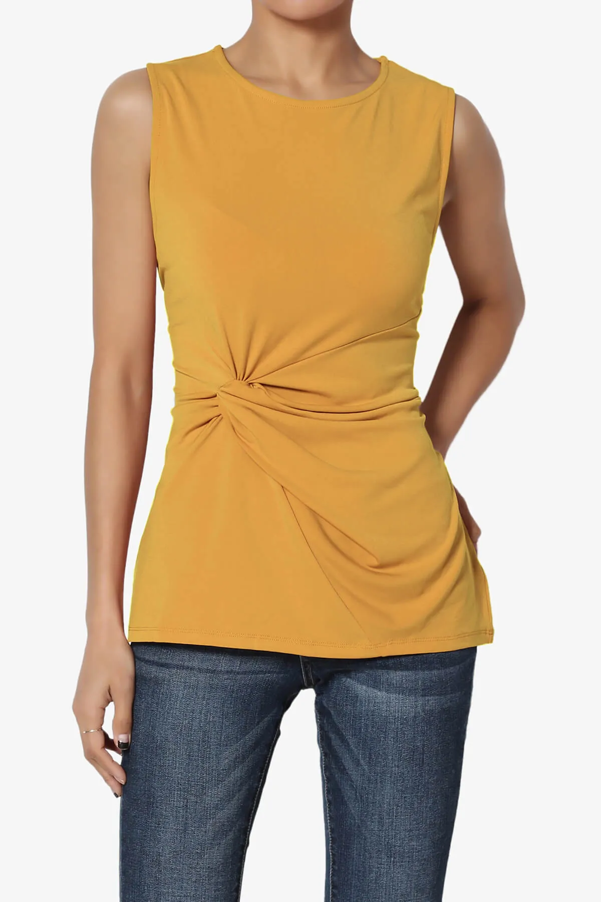 Qutie Knot Front Tank Top