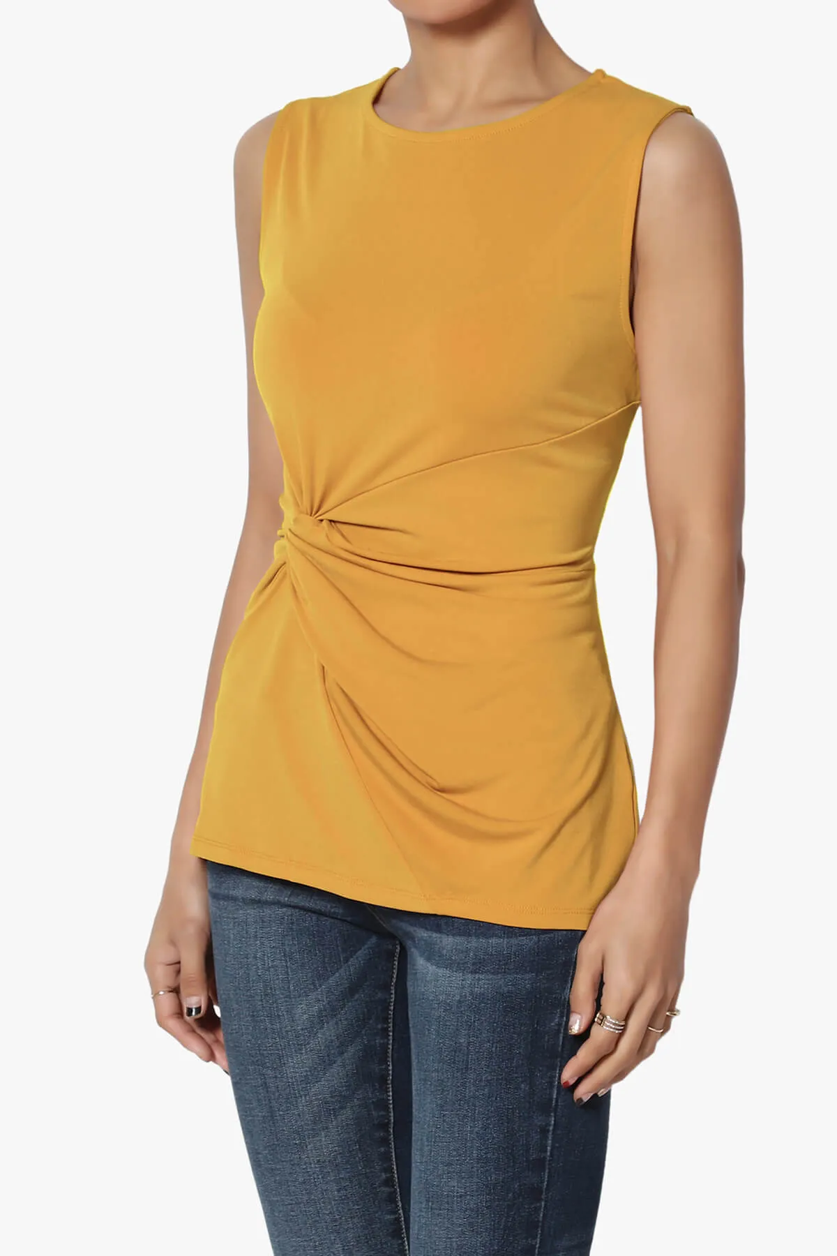 Qutie Knot Front Tank Top