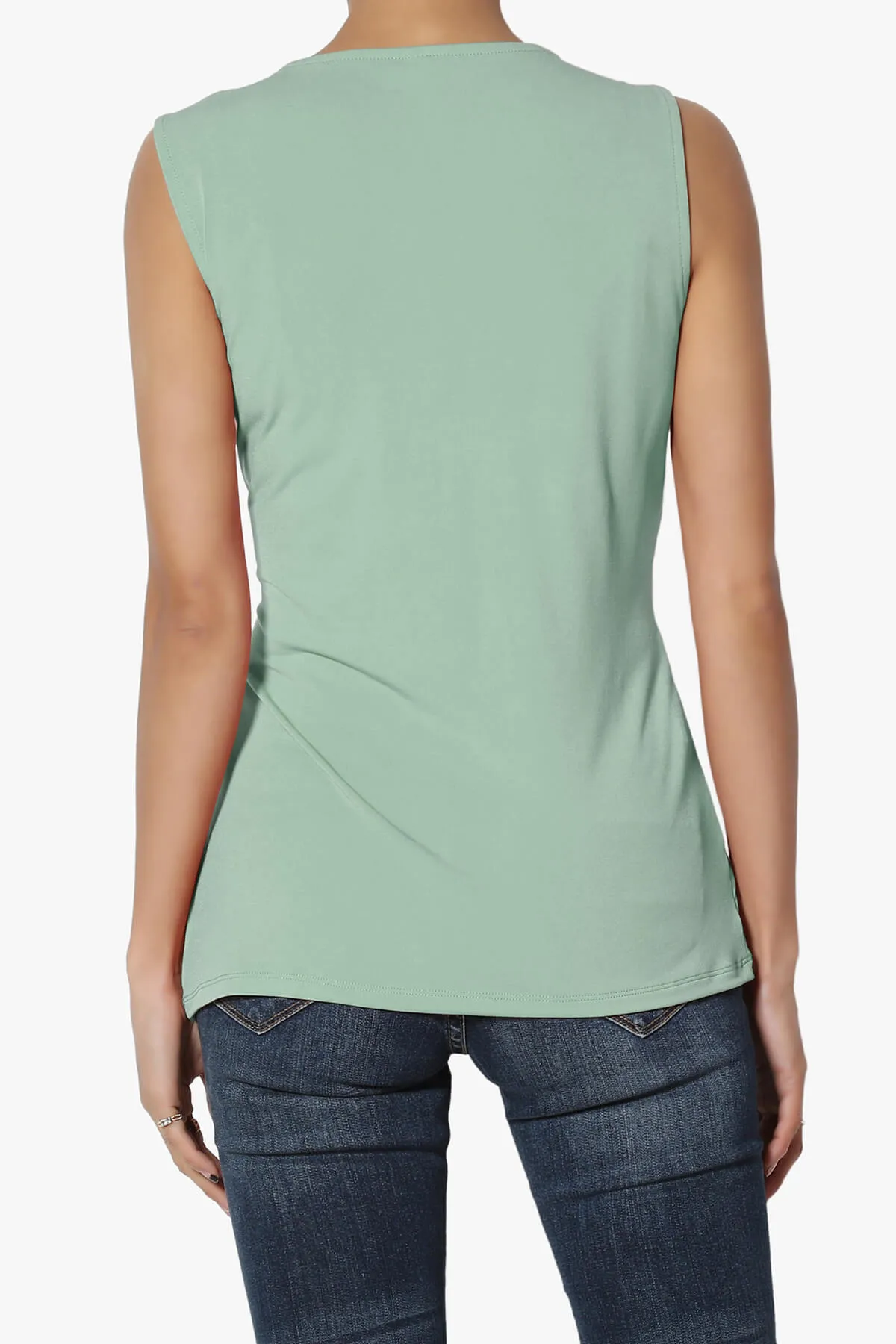 Qutie Knot Front Tank Top