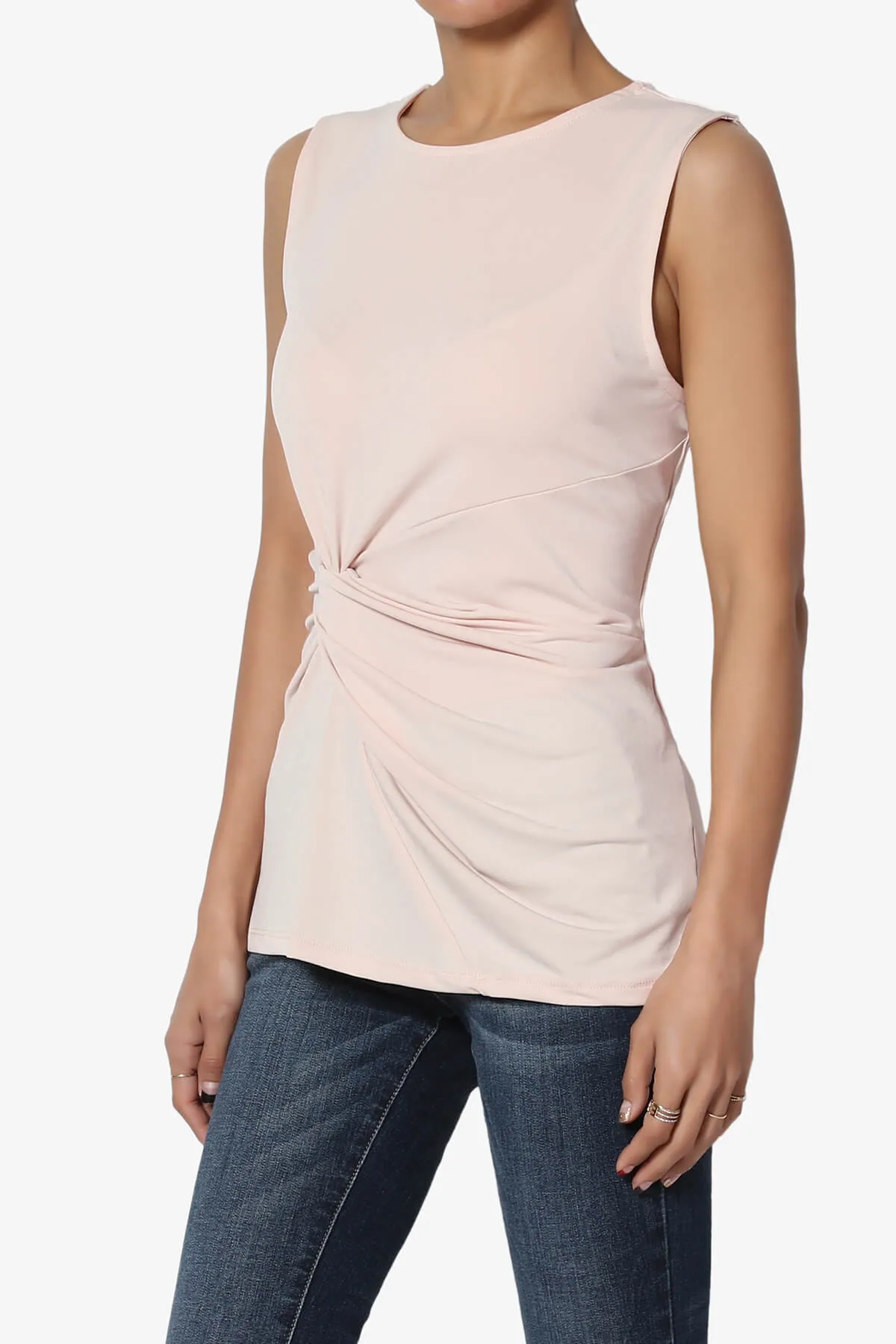 Qutie Knot Front Tank Top