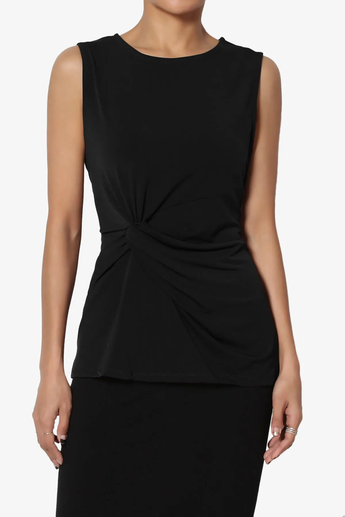 Qutie Knot Front Tank Top